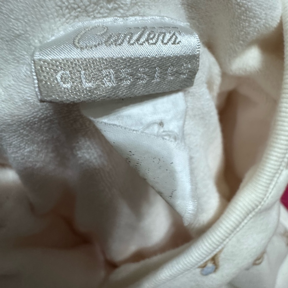 Carter’s Classics Terry lined romper towel, hood, one size - Picture 3 of 6